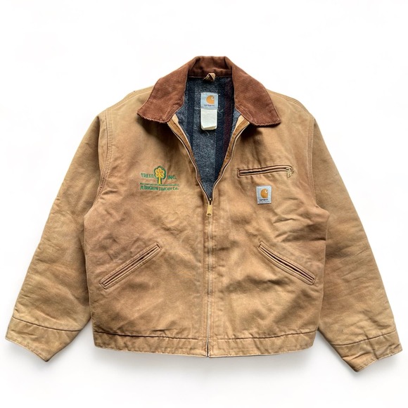 Carhartt Other - Vintage Union Made Carhartt Detroit Blanket Lined Jacket Workwear J01 Brown 44 L